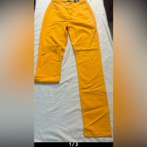 Fashion Nova Bright Yellow Skinny Jeans